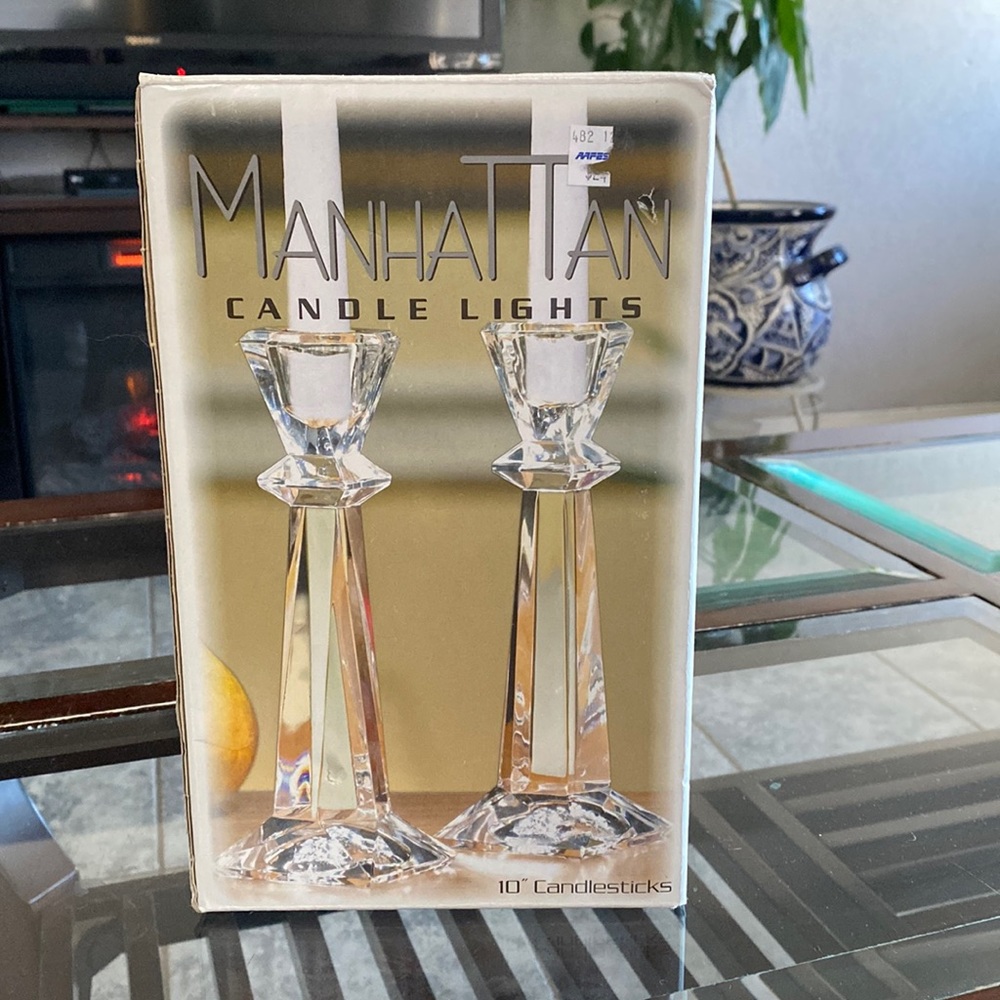 Set of 2  Chandeliers 10” tall new in open box